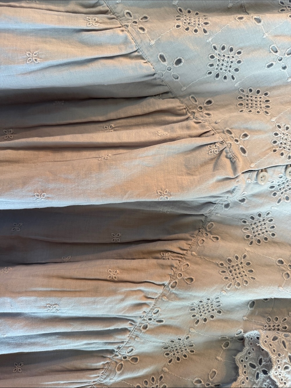 Universal Thread Pale Blue Eyelet Cotton Dress - Picture 5 of 7